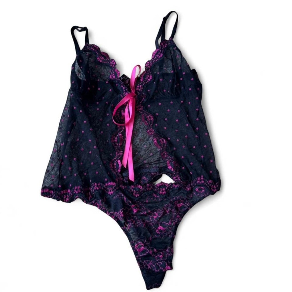 Polka Dot Victoria Secret Teddy Lingerie